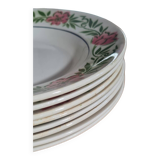Set of 8 vintage earthenware plates