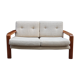 Scandinavian sofa in teak two-seater 60s
