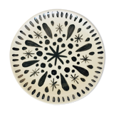 8 assorted black/white dessert plates