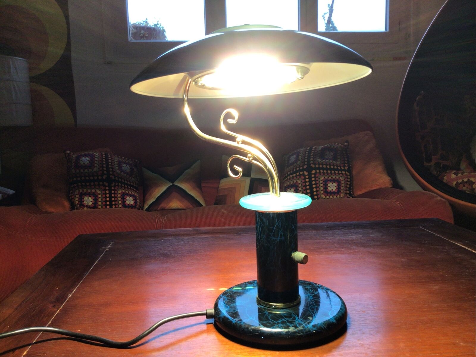 Vintage mushroom lamp to lay office 80 Asibel Halogene dimmer