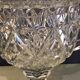 Coupe triomphe en verre taille avec anses années 70