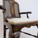 Chaise en bois néobaroque avec vannerie viennoise