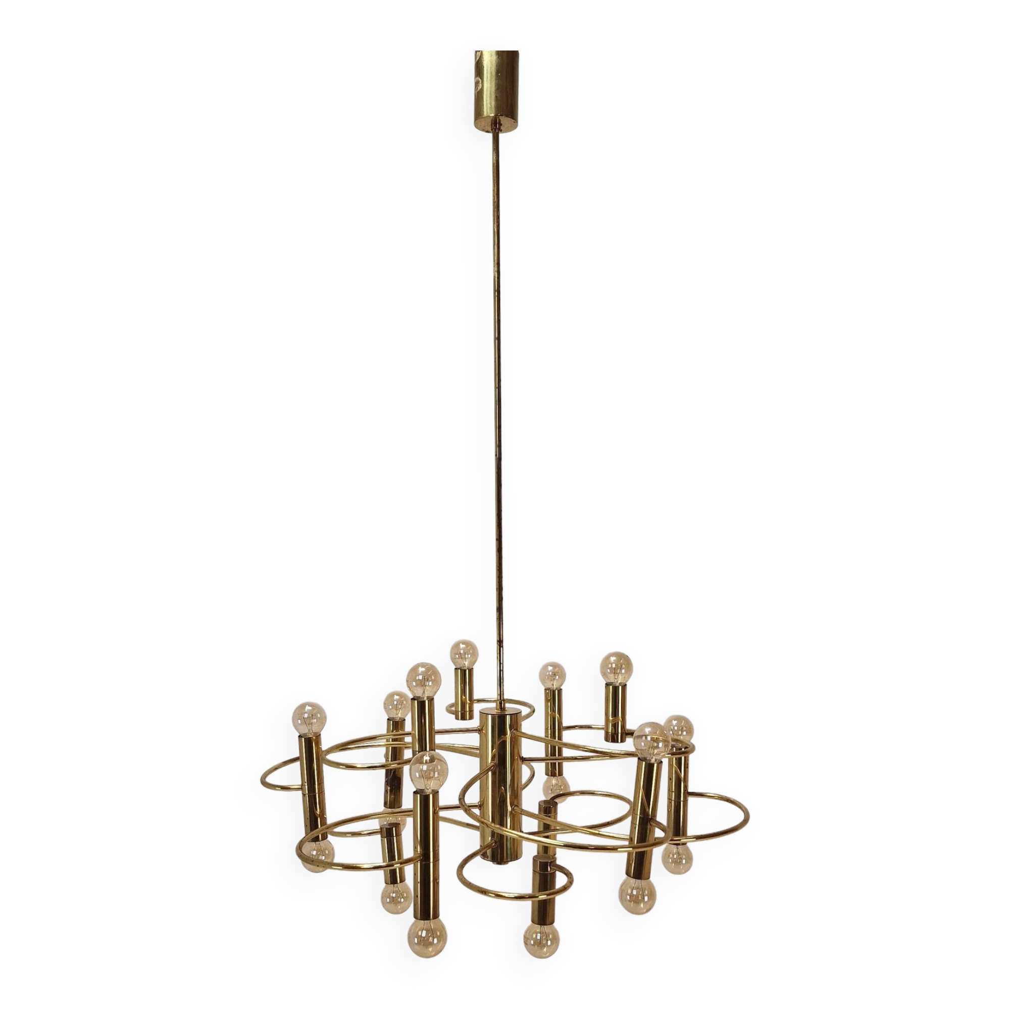 Lustre vintage conçu par  Sciolari, 1970
