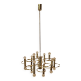 Mid Century Chandelier Designed by  Sciolari, 1970's