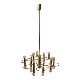 Mid Century Chandelier Designed by  Sciolari, 1970's