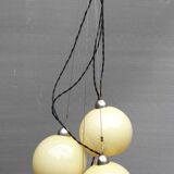Chandelier 4 glass globes marked Germany Art Deco 1930