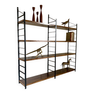 Vintage wall shelves in Rio rosewood