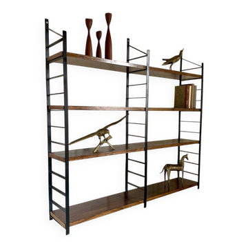 Vintage wall shelves in Rio rosewood