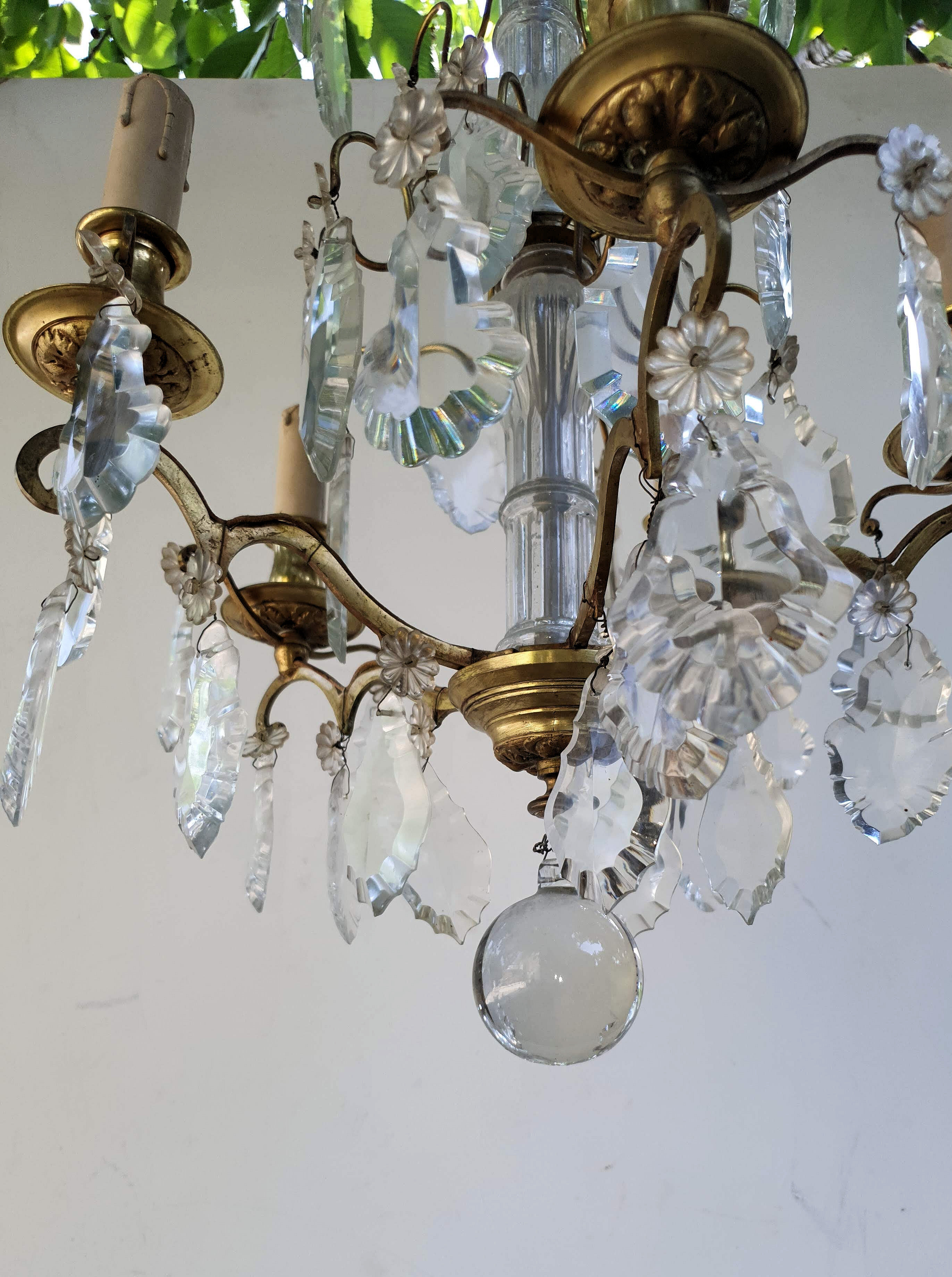Chandelier with Pampilles style Louis XV France twentieth century