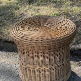 Corbeille à linge en rotin