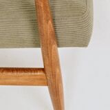 Scandinavian armchair khaki corduroy design by H.Lis 