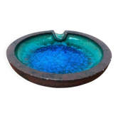 Ashtray or bowl in brutalist studio pottery by Gerhard Liebenthron, mid-century, 1960s, 1968.