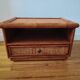 Rattan bedside table from the 1970s-80s.