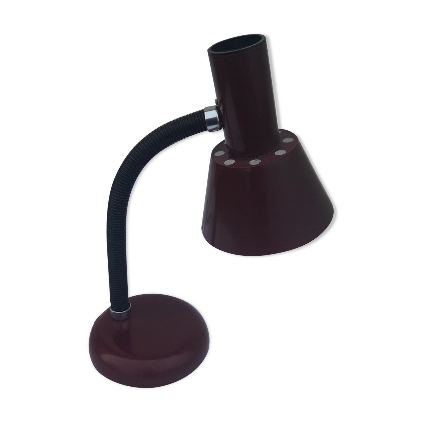 Lampe de bureau orientable vintage Je Fassg  bordeaux