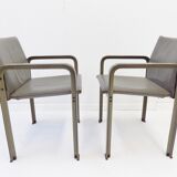 Lot de 2 fauteuils en cuir Matteo Grassi Golfo Dei Poeti