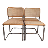 Series of 4 chairs Marcel Breuer Cesca B32