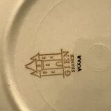 12dessert plates Gien, 1960s