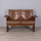 Vintage leather sofa from the 1970s, model ‘korium’ designed by tito agnoli