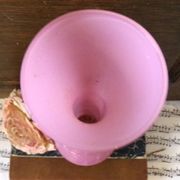 Large pink glass paste soliflore vase