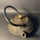 Japanese cast iron teapot – Tetsubin style – Relief warrior decoration