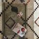 Chromium coffee table and 1970s smoked glass
