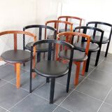 8 Niels Jorgen Haugesen String chairs for Tranekaer, Denmark