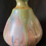 Vase en grès flammé piriforme signé Alfred Lebret (1871-1955) cf. Aure