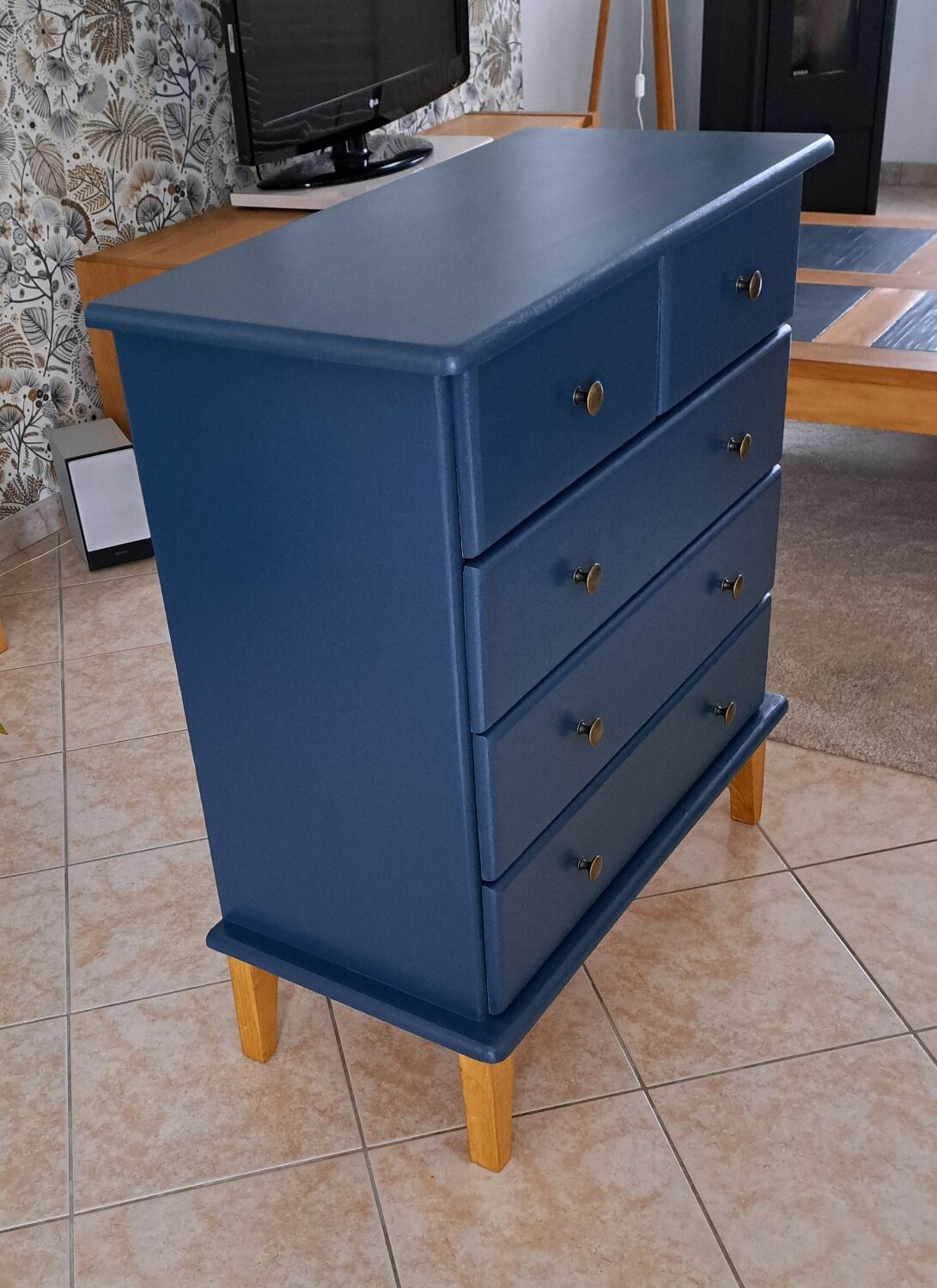 Commode blue ganne