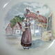Large hollow faience dish of Sarreguemines Model Obernai