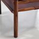 Deux fauteuils Arne Norell Sirocco en palissandre et cuir.