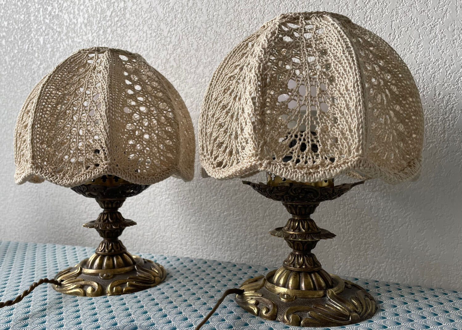 Pair of vintage Bohemian lamps