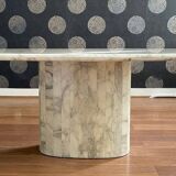 Oval marble table