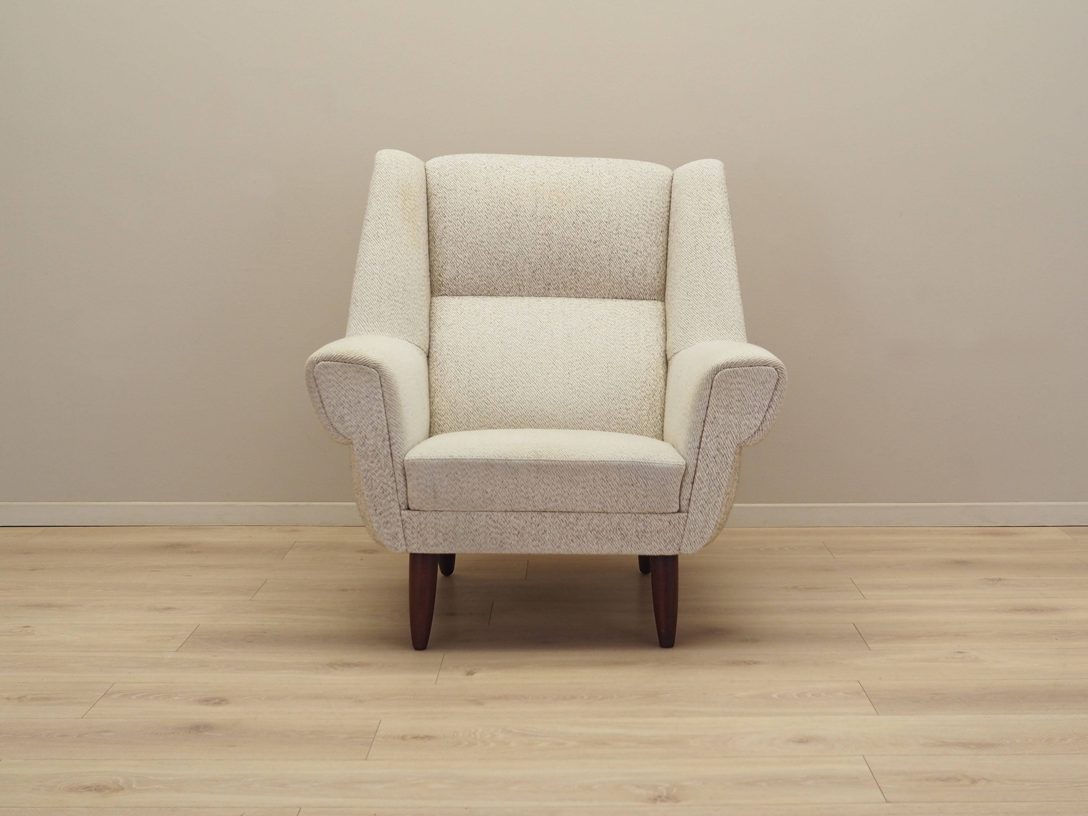 Beige armchair, Danish design, 1970s, production: Denmark