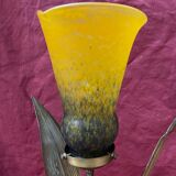 Lamp glass paste art nouveau style