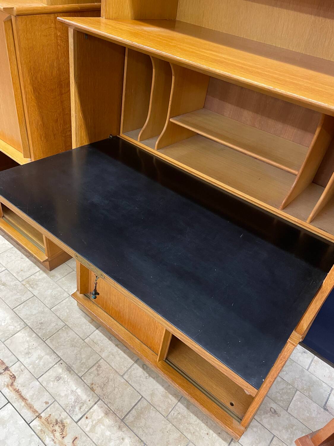 Vintage Oscar secretary bookcase