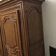 Louis XIII style wardrobe in solid oak wood