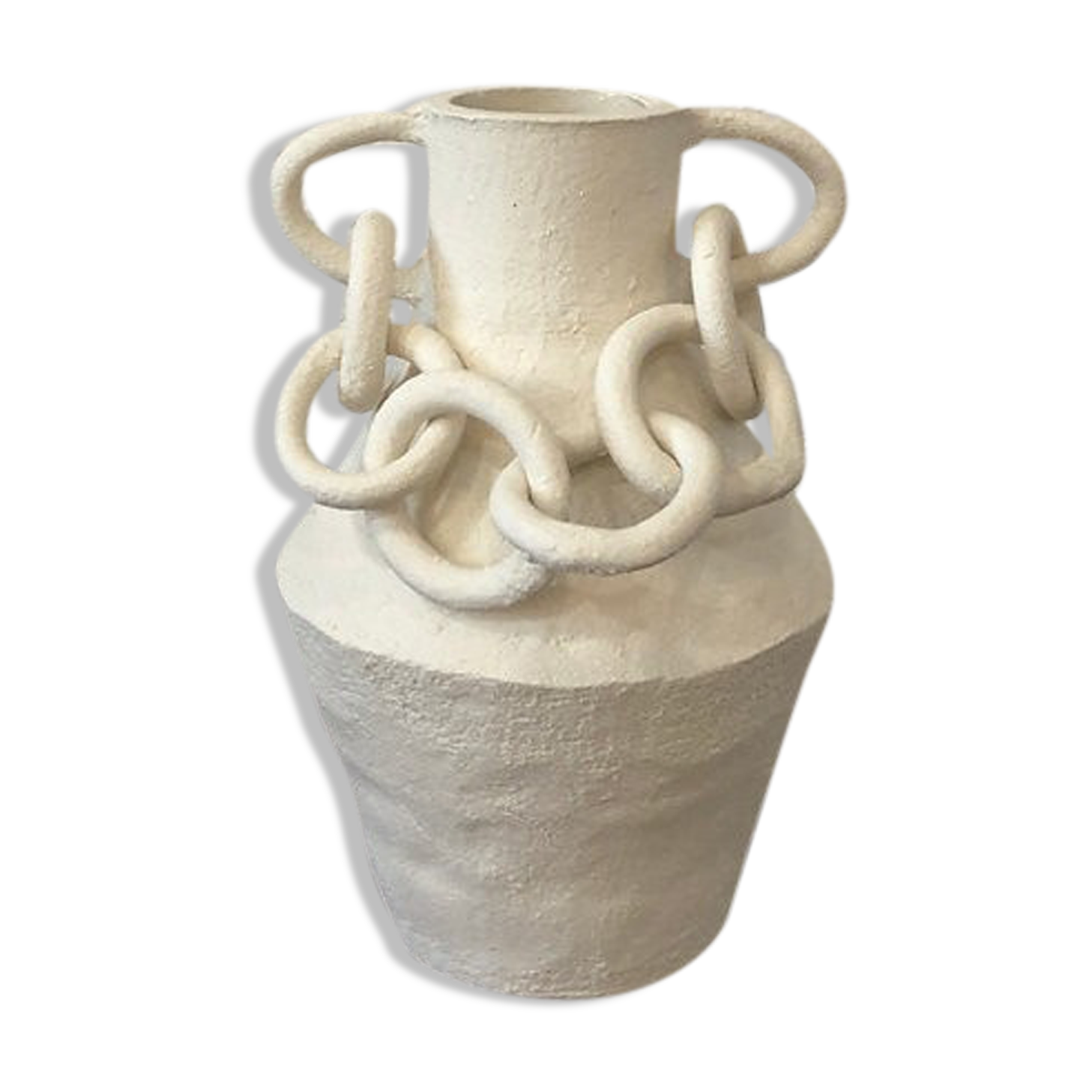 White chain vase - Cassandre Bouilly