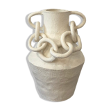 White chain vase - Cassandre Bouilly
