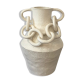 Vase chaîne blanc