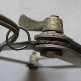 Zigzag wall lamp, accordion, metal scissors, 50s/60s design
