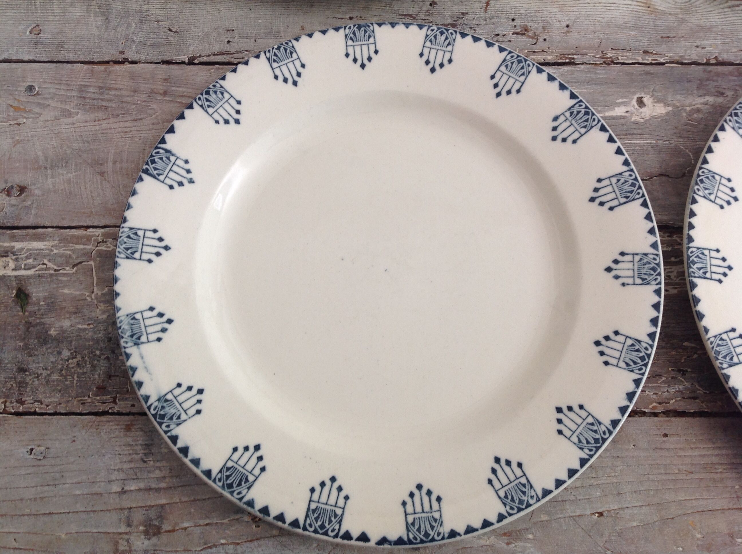 Série de 6 assiettes plates Terre de Fer