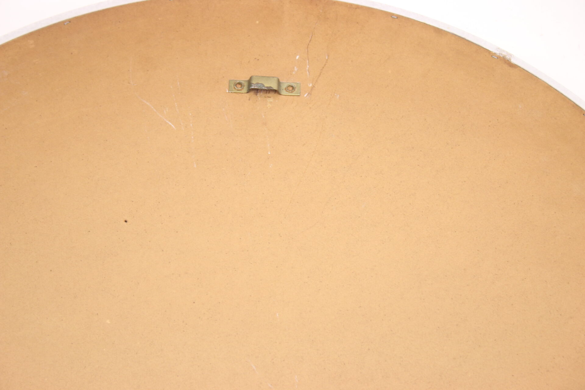 Vintage round white mirror 1960s