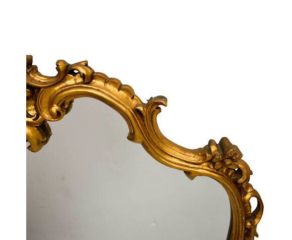 Large Mirror Arabesque Gold Frame Vintage Baroque Style 67 X 100 Cm Selency Large Mirror Arabesque Gold Frame, Baroque Style Gold Mirror