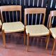 Suite Of 4 Scandinavian Teak And Rope Chairs By Svegards Markaryd