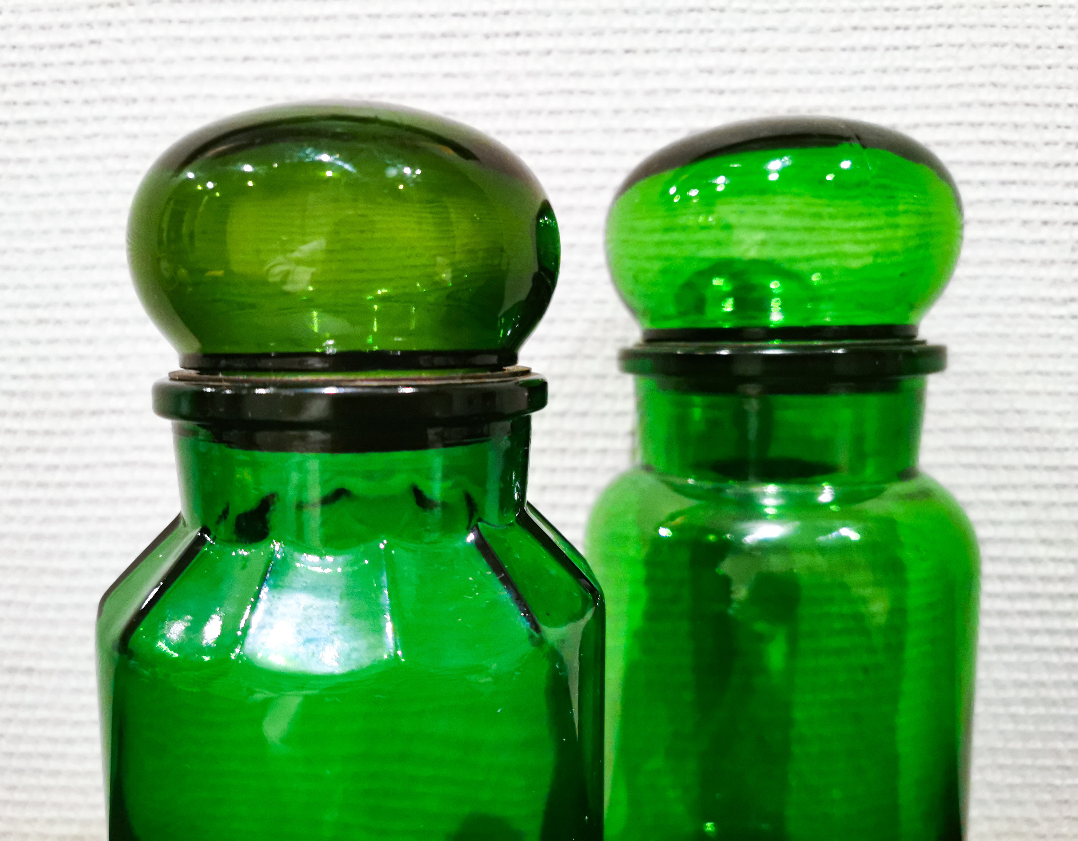 Apothecary glass jars