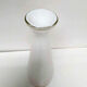 White vintage glass vase Ariel by Hermann Bongard, Norway 1956