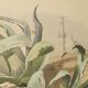 Planche zoologique originale de 1839 " cameleon & scinque "