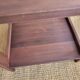 Dark wood bedside table - mid-century modern style