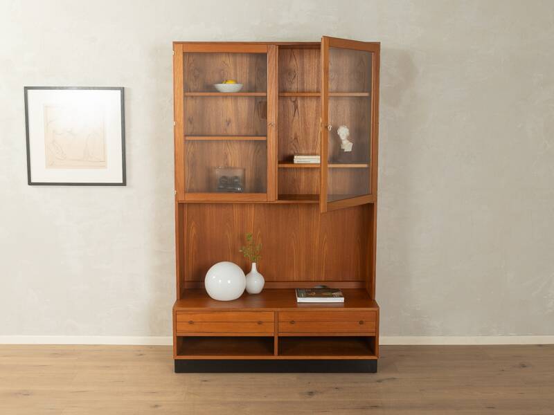 Classic two-piece display cabinet by Poul Hundevad, 1960s
