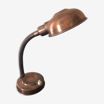 Copper metal desk lamp
